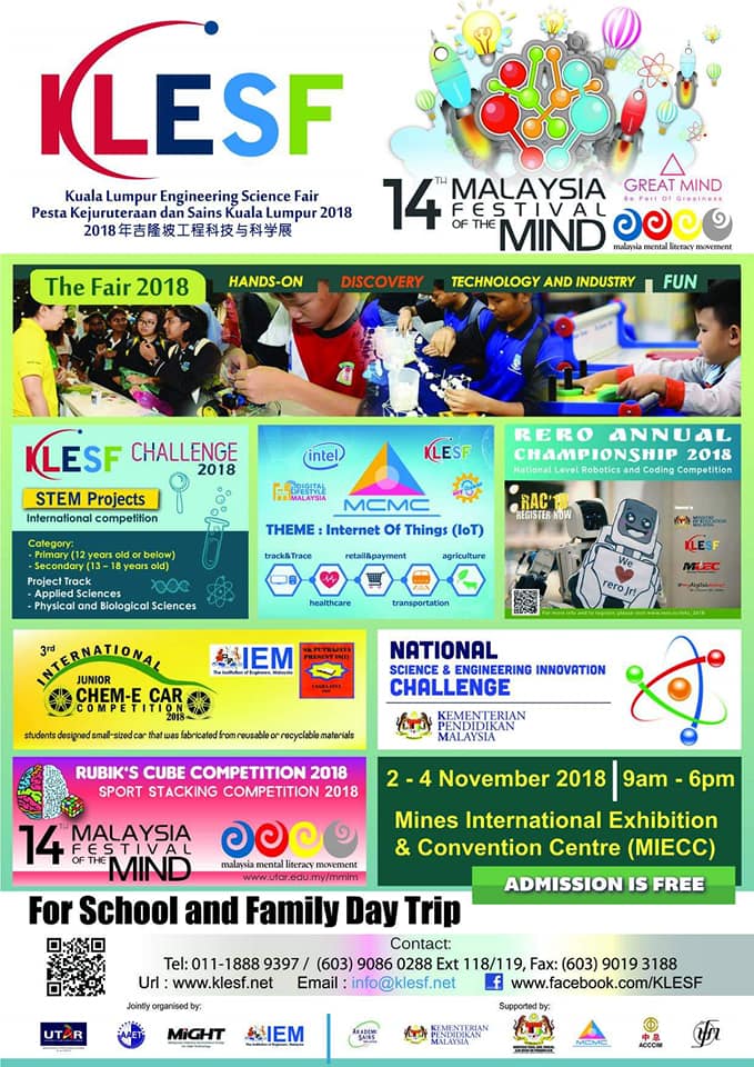Kuala Lumpur Engineering Science Fair 2018 (KLESF) – Axcel