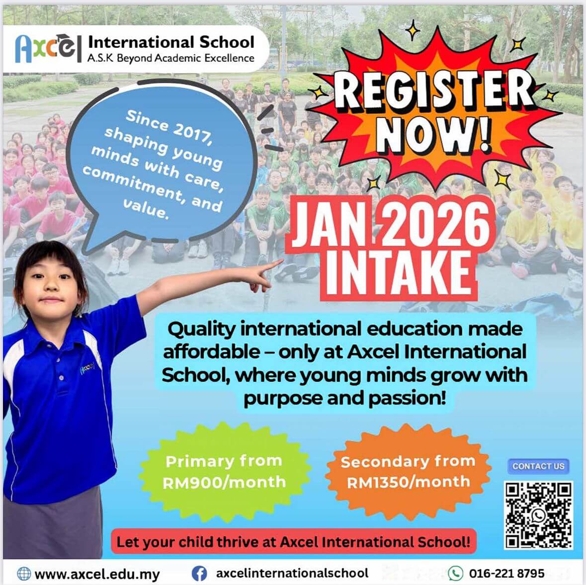 Axcel International School - A.S.K Beyond Academic Excellence